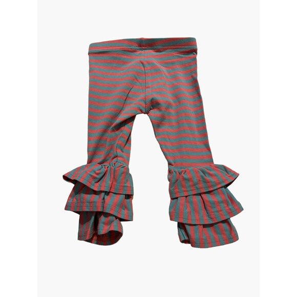 Matilda Jane Leggings Pink Blue Stripe Infant Girls Size 6-12 months Like New co - Picture 2 of 3